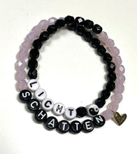 Lade das Bild in den Galerie-Viewer, SET - “Licht & Schatten - das Geschenk der Gleichzeitigkeit & Licht & Schatten GlücksBand” 🩷🖤