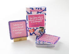 Lade das Bild in den Galerie-Viewer, Kombi-SET - “Das Leben schwer nehmen ist einfach zu anstrengend” Buch & Karten 🩷🩵