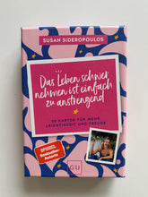 Lade das Bild in den Galerie-Viewer, Kombi-SET - “Das Leben schwer nehmen ist einfach zu anstrengend” Buch & Karten 🩷🩵